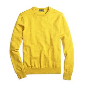Saxxon Wool Crewneck Sweater - Yellow